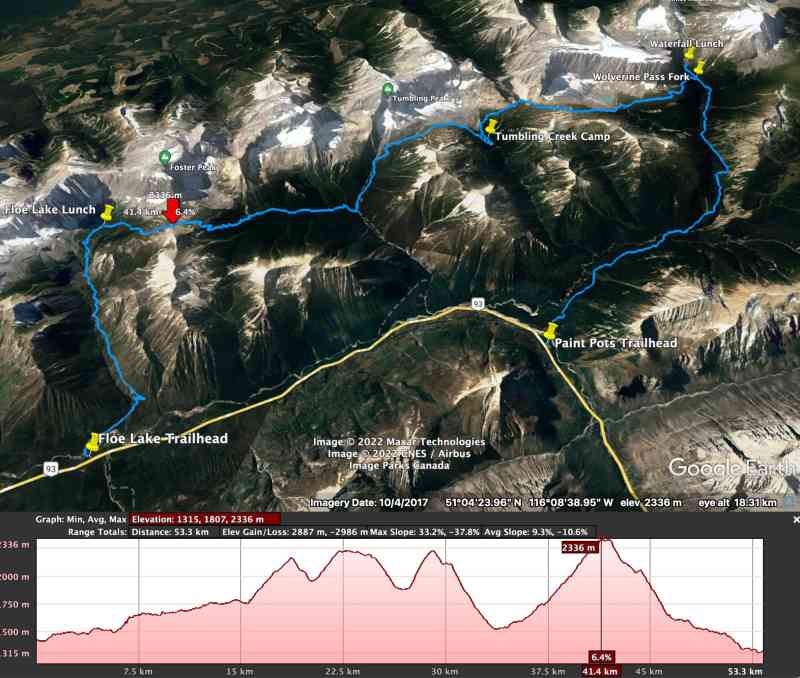 Rock Wall Trails Map Satellite